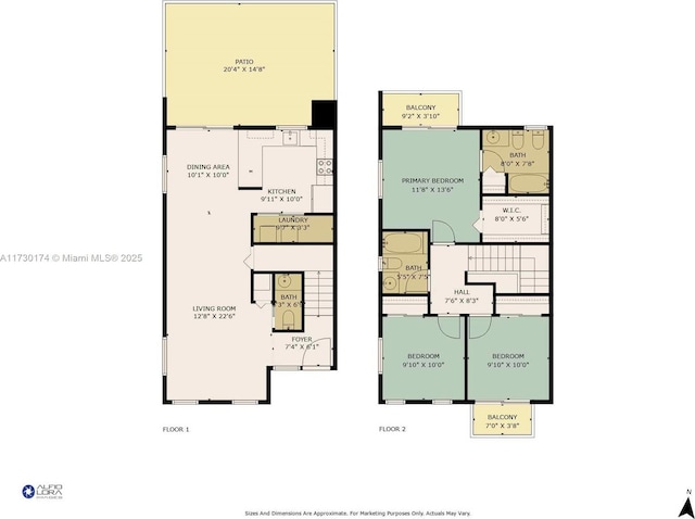 2050 NE 140th St Unit 1, North Miami Beach, FL 33181 - home floor plan
