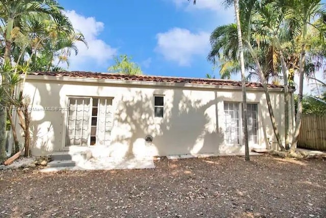 view of back of property