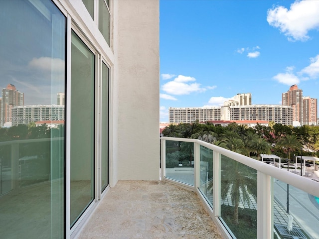 view of balcony