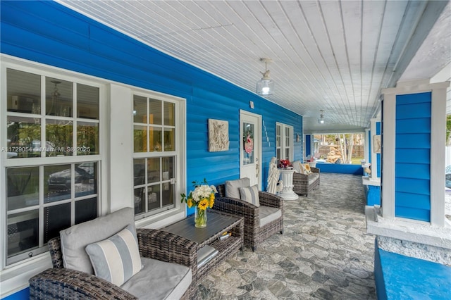 view of patio / terrace featuring covered porch