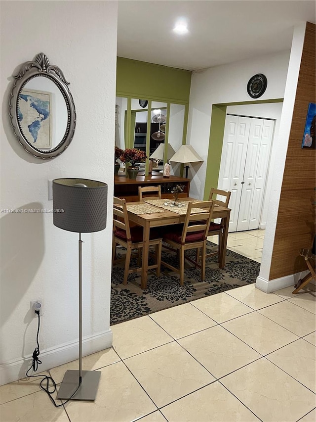 dining room featuring tile patterned floors