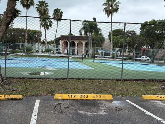 10744 N Kendall Dr Unit M11, Miami, FL 33176 - view of tennis court with fence