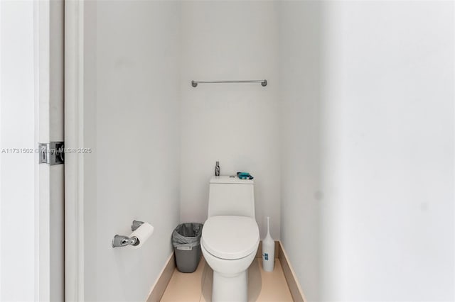 bathroom featuring toilet