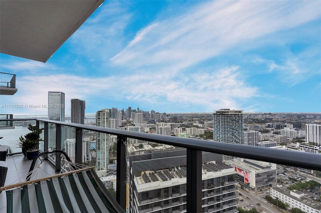 view of balcony