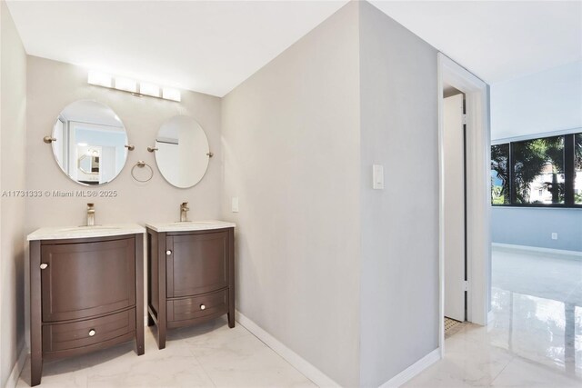 bathroom featuring vanity