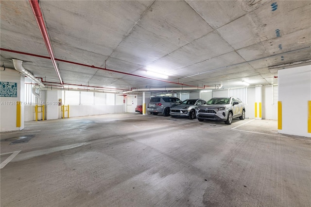 view of parking deck