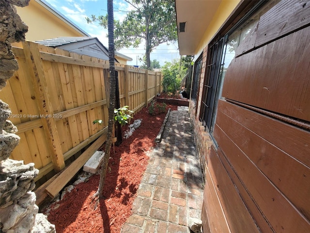 exterior space with fence