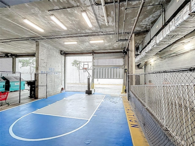 view of sport court