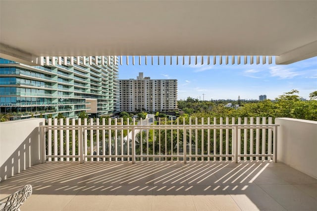 view of balcony