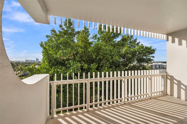 view of balcony