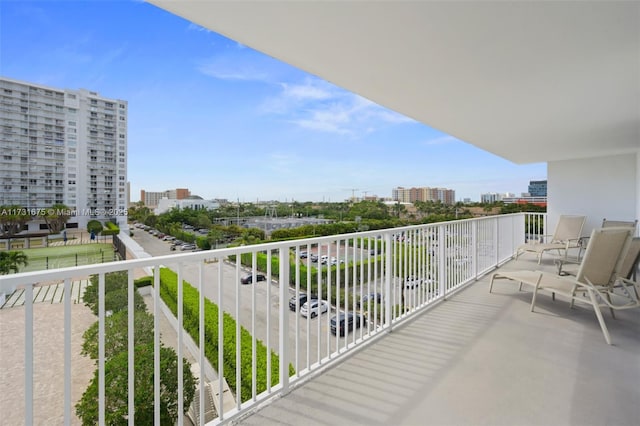 view of balcony