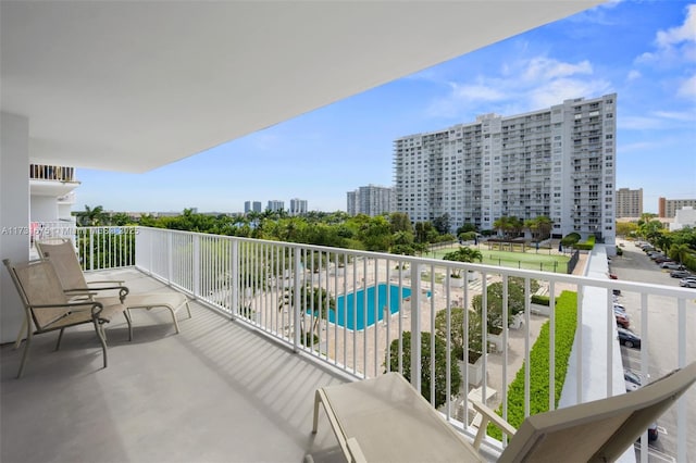 view of balcony