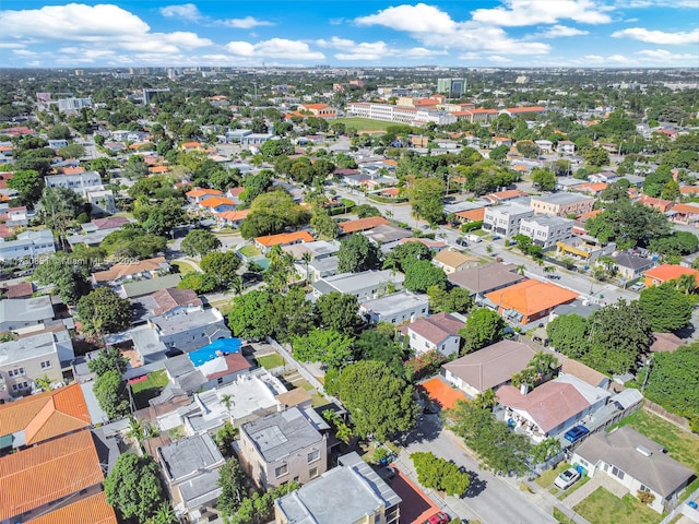 drone / aerial view with a residential view