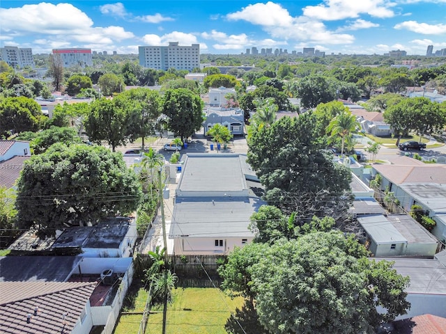 birds eye view of property featuring a view of city