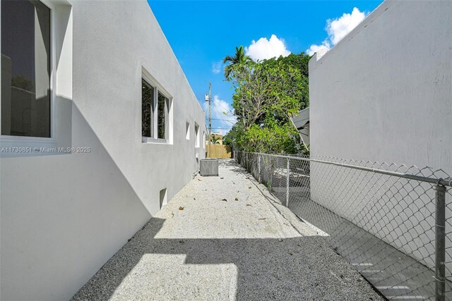 view of patio featuring ac unit