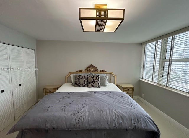 2030 S Ocean Dr Unit 506, Hallandale Beach, FL 33009 - bedroom with baseboards and a closet