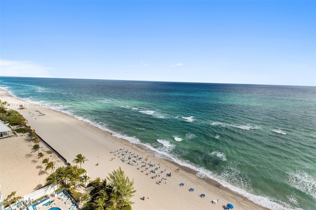 water view with a beach view