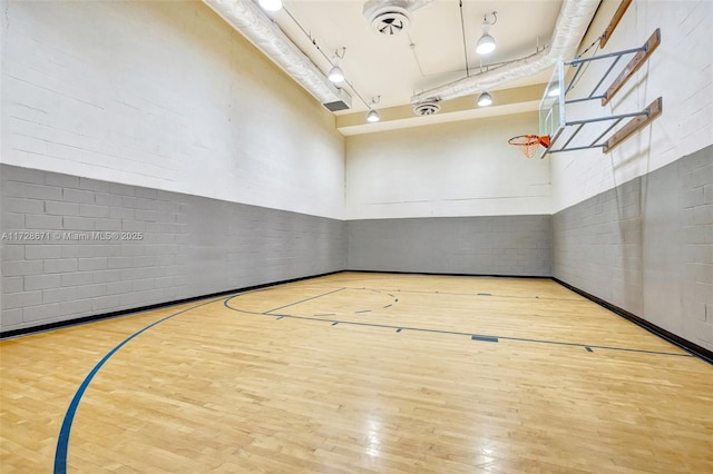 view of basketball court