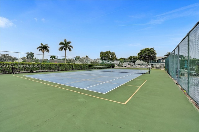 view of tennis court