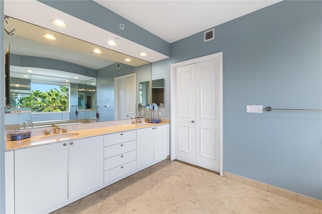 bathroom featuring vanity