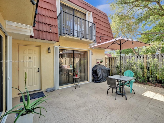 view of patio / terrace with grilling area