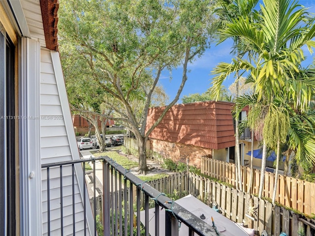 view of balcony