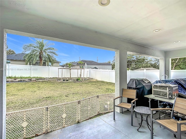 view of sunroom / solarium