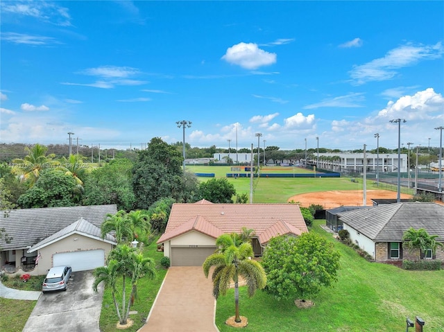 birds eye view of property