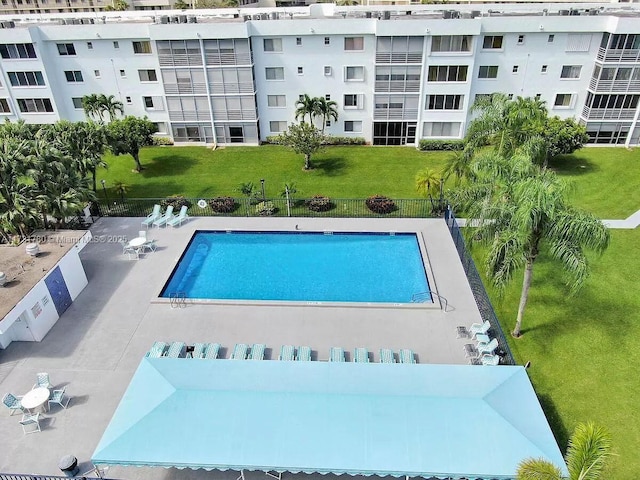 view of pool with a patio area