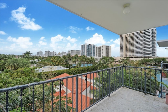 view of balcony