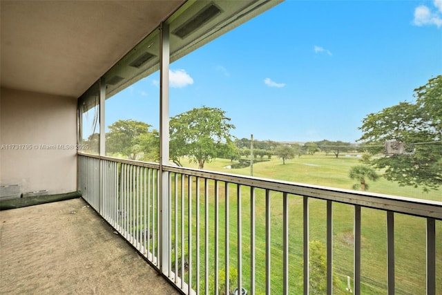 view of balcony