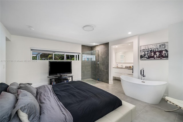 bedroom with ensuite bathroom