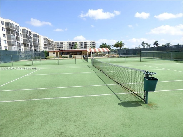 view of tennis court