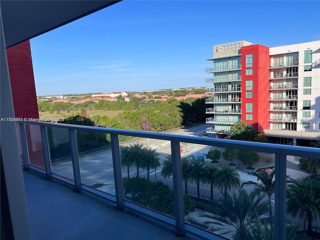 view of balcony