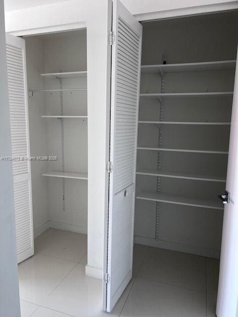 view of closet