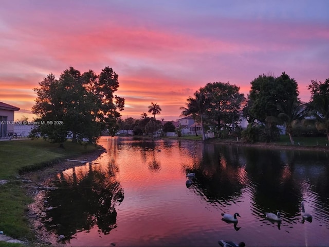 property view of water