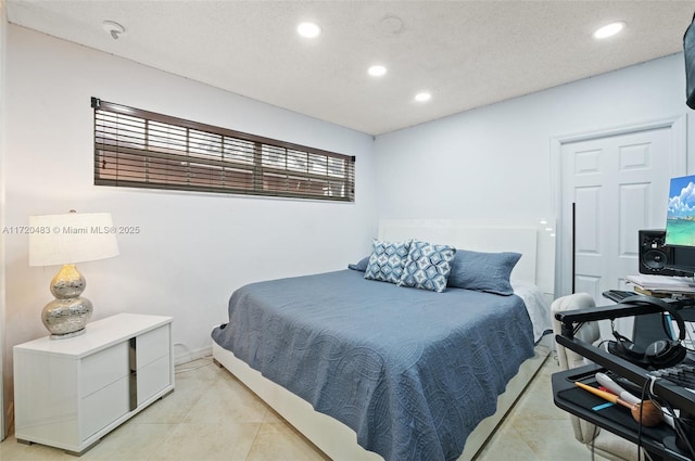 view of tiled bedroom