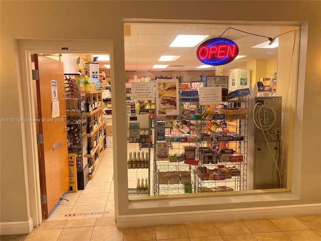 view of storage room