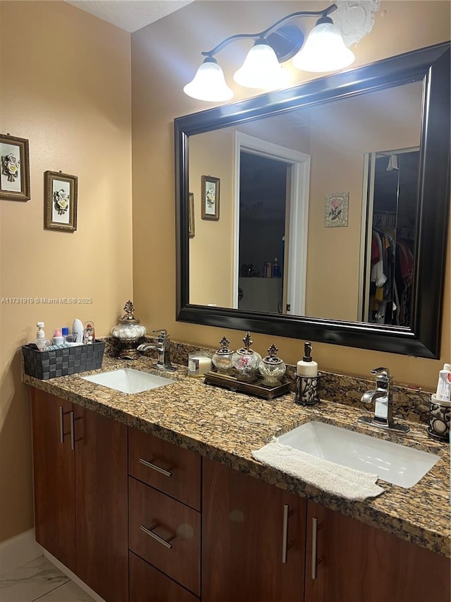 bathroom featuring vanity