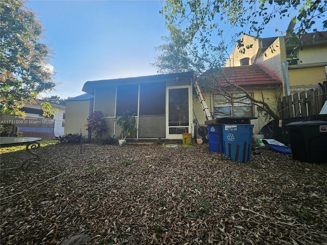 view of rear view of property