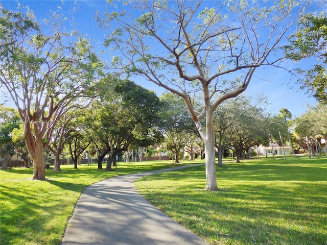 view of home's community featuring a yard