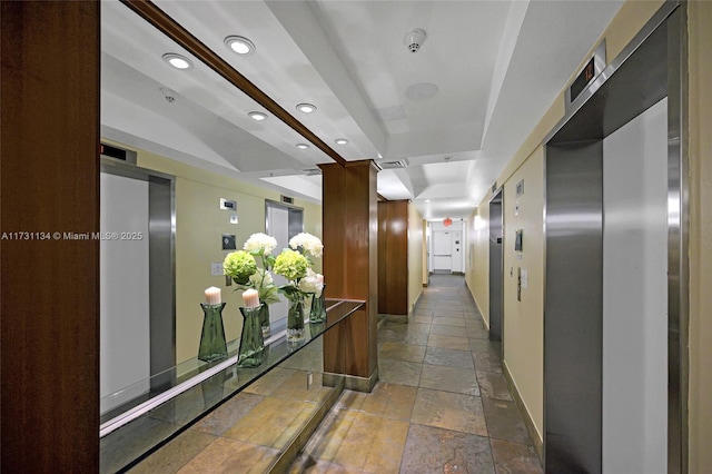 hall with elevator