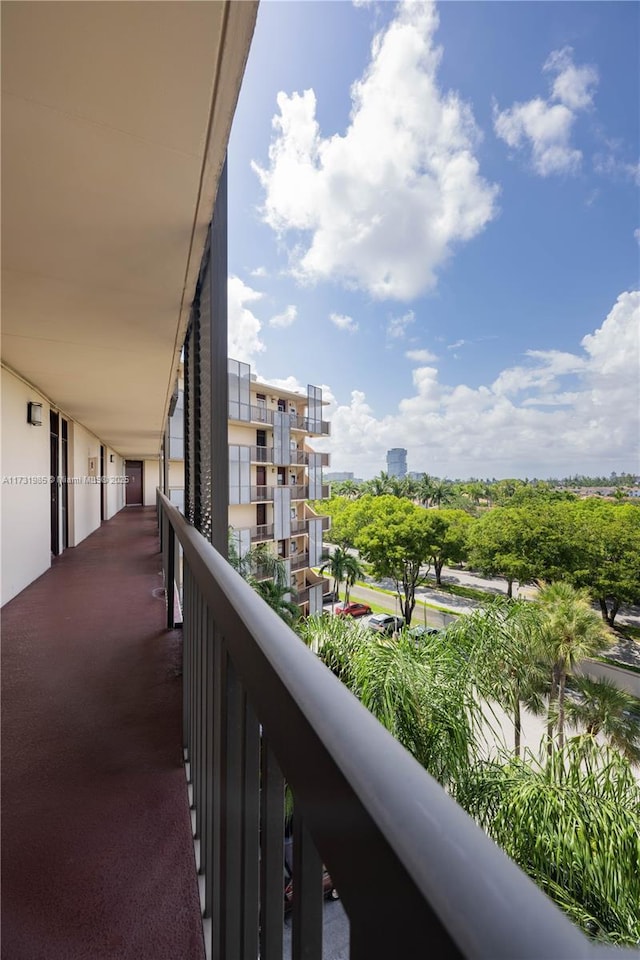 view of balcony