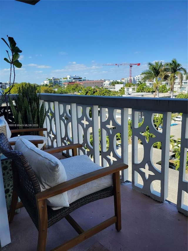 view of balcony