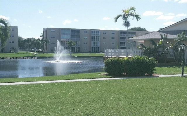 view of water feature