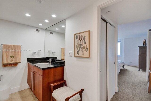 bathroom with vanity