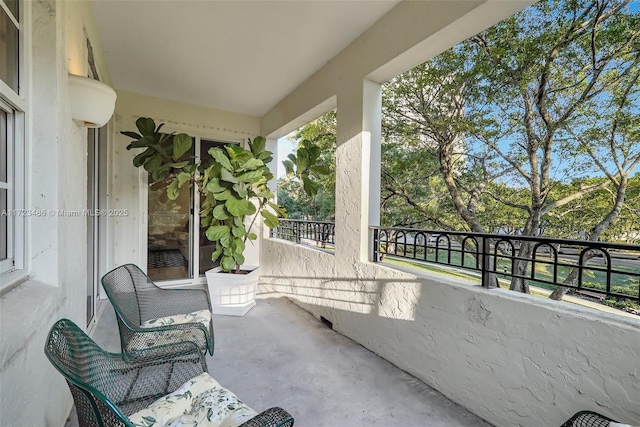 view of balcony