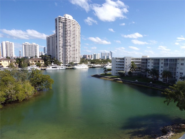 property view of water