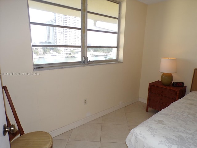 view of tiled bedroom