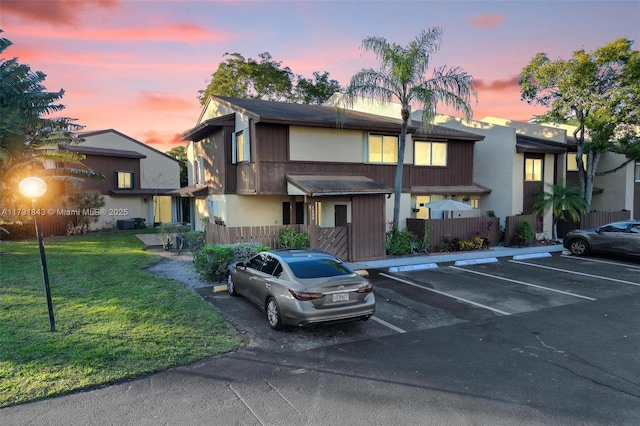 exterior space featuring a lawn